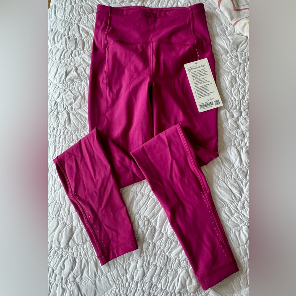 Lululemon swift speed HR tight 28” Magenta Leggings